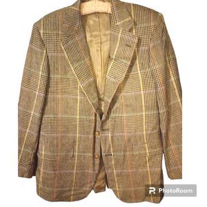 Glenn plaid single breasted Blazer with multicolored stripes